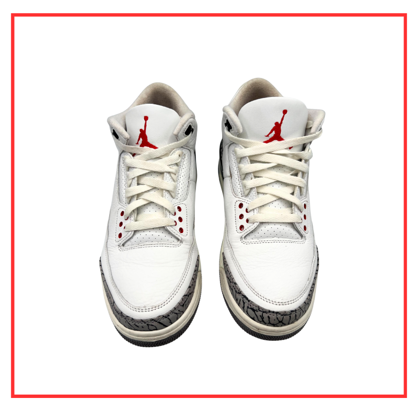 Air Jordan 3 Retro White Cement (Preloved) UK 8