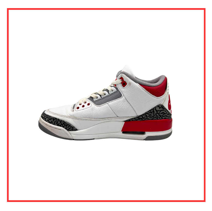 Air Jordan 3 Retro Fire Red (2022) (Preloved) UK 8