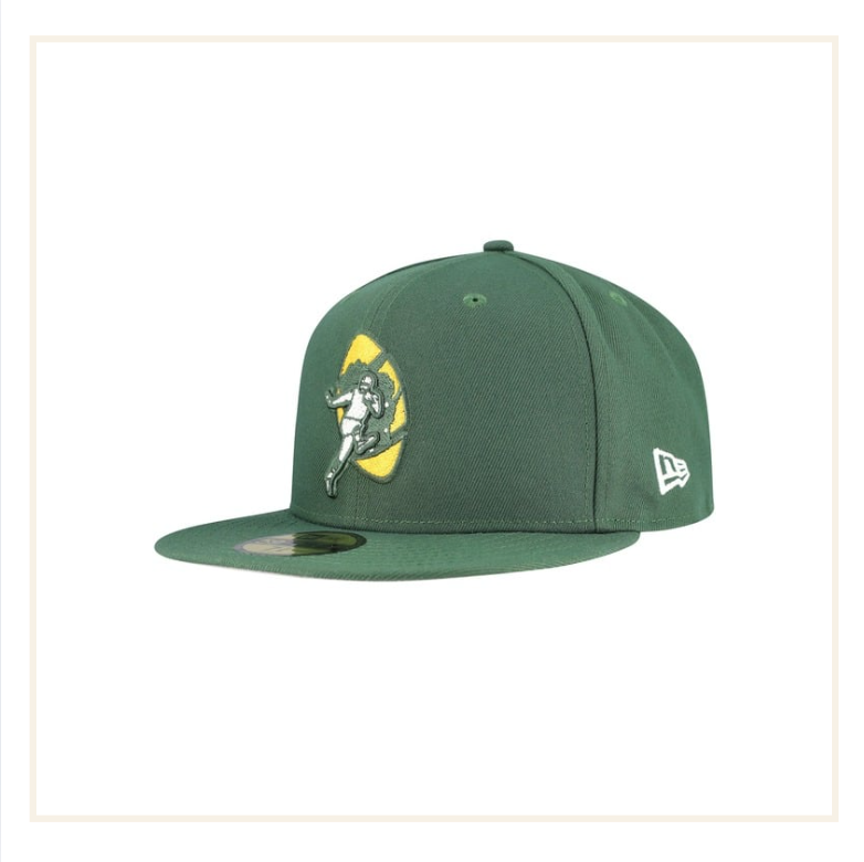 Green Bay Packers New Era Throwback Main 59FIFTY Fitted Hat