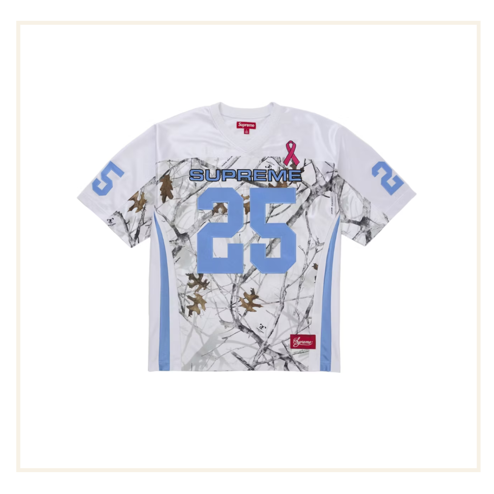 Supreme Breast Cancer Awareness Football Jersey White