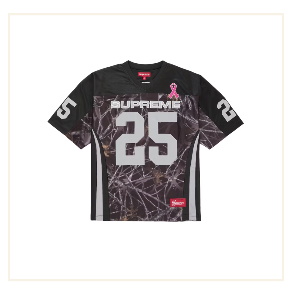 Supreme Breast Cancer Awareness Football Jersey Black