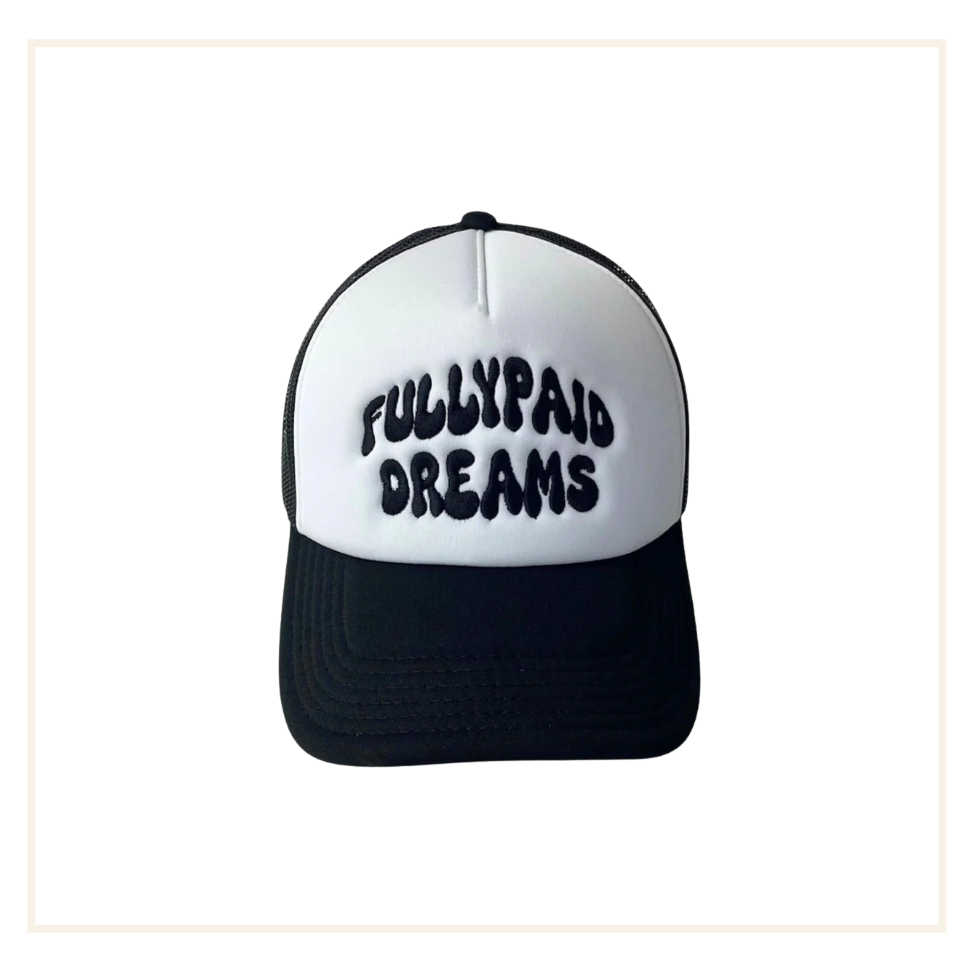 FullyPaid Dreams White Black Cap
