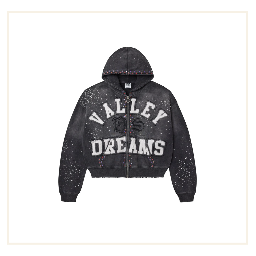 Vale Forever Valley Dreams Classico Zip-Up Hoodie Black