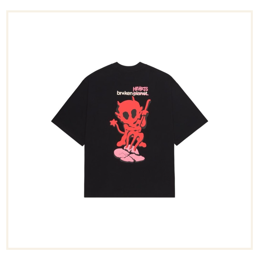 Broken Planet No Time For Love T-Shirt Midnight Black