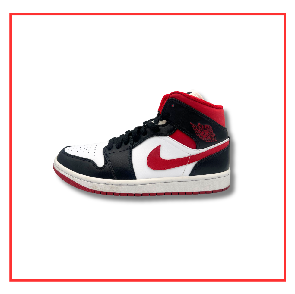 Air Jordan 1 Mid Gym Red Black White (Preloved) UK 6 | EU 40