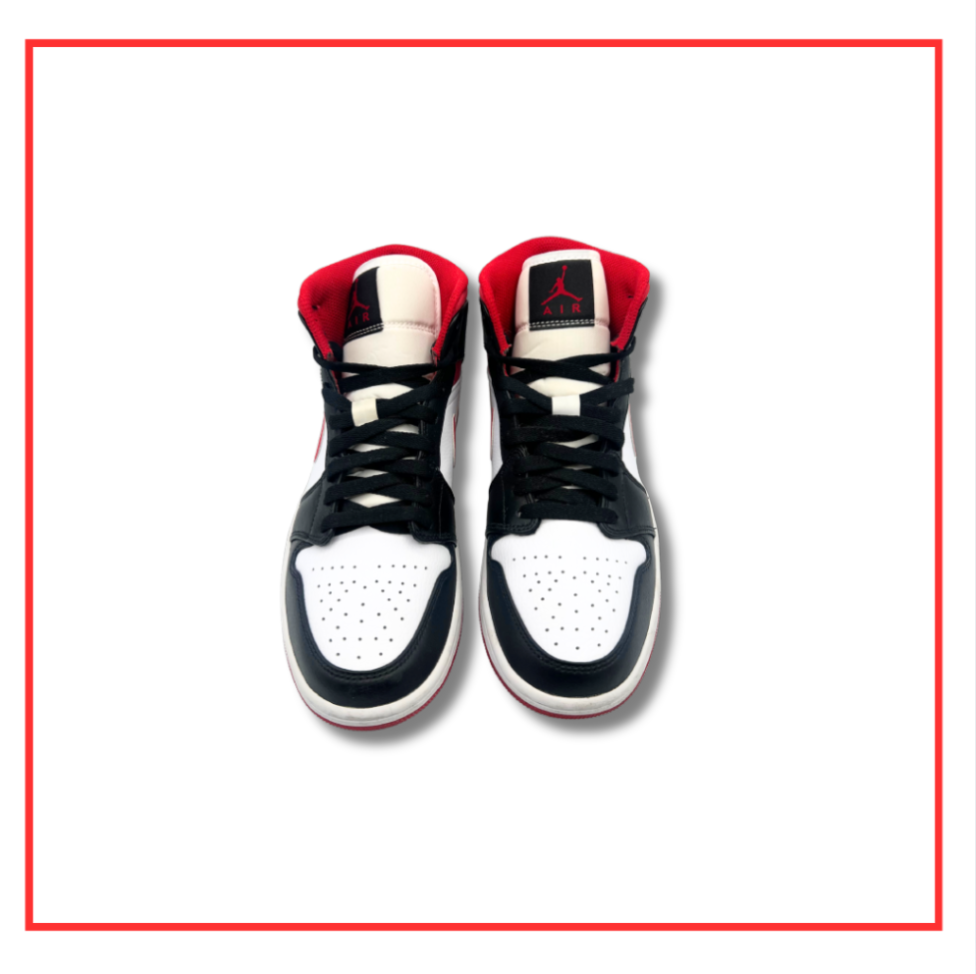 Air Jordan 1 Mid Gym Red Black White (Preloved) UK 6 | EU 40