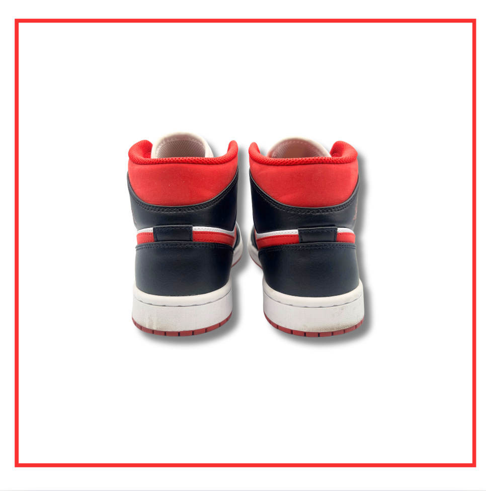 Air Jordan 1 Mid Gym Red Black White (Preloved) UK 6 | EU 40