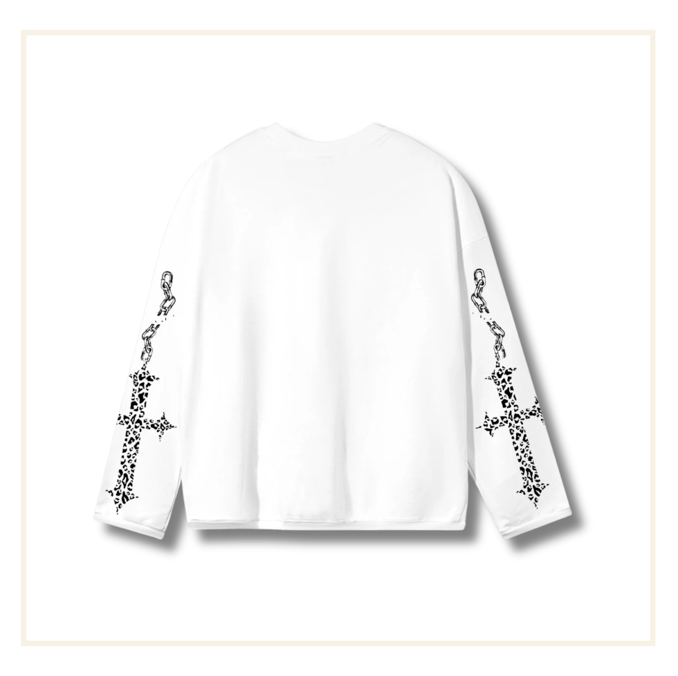 Noissey Wild Life Panther L/S White T-Shirt