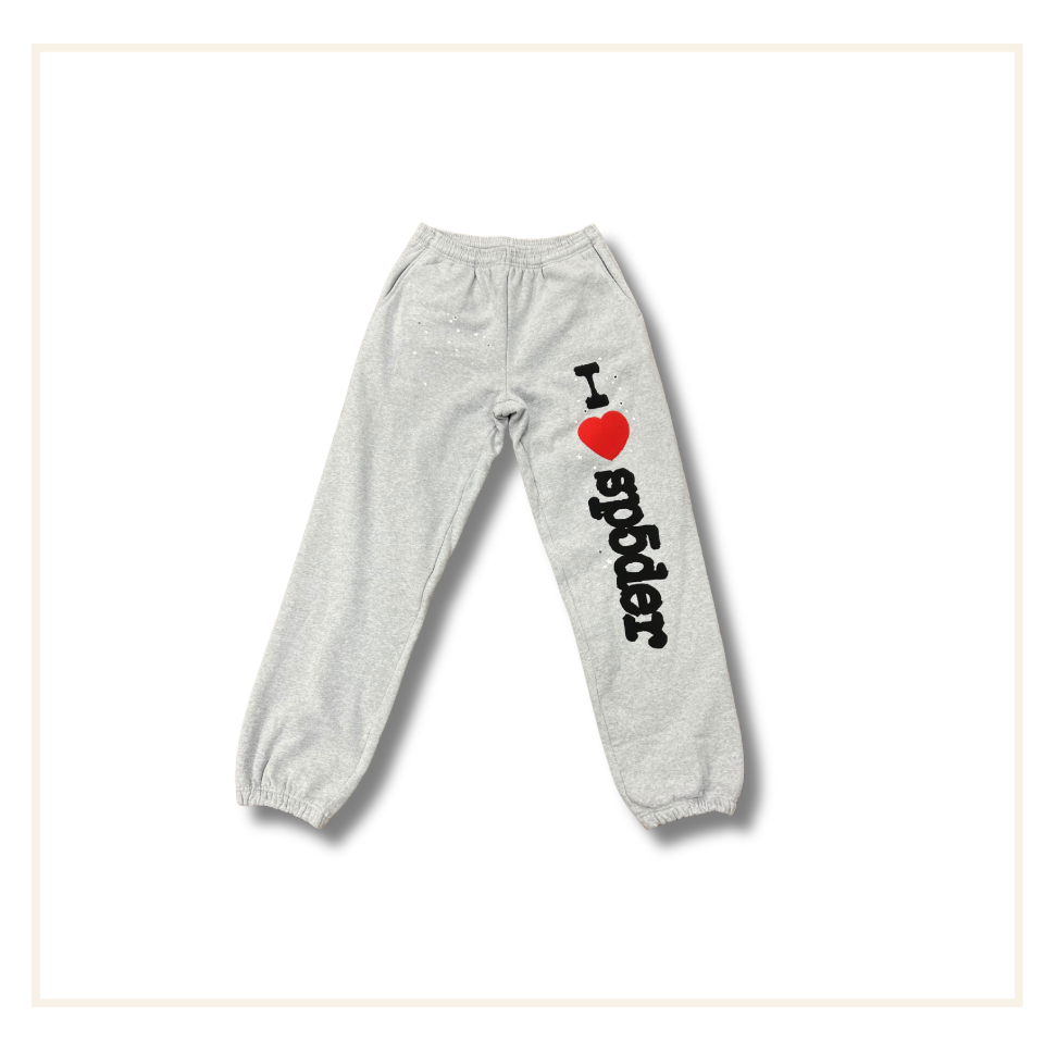 Sp5der Souvenir Hoodie/Jogger Heather Grey (Full Set)