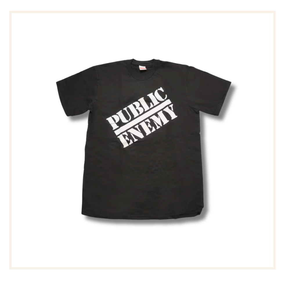Supreme x Undercover x Public Enemy T-Shirt Black