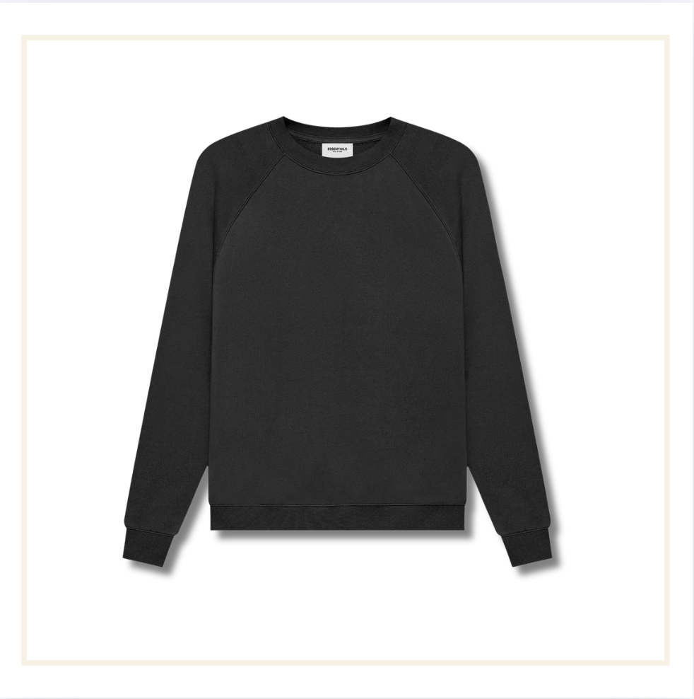 Fear of God Essentials Crewneck Sweatshirt Black (SS21)