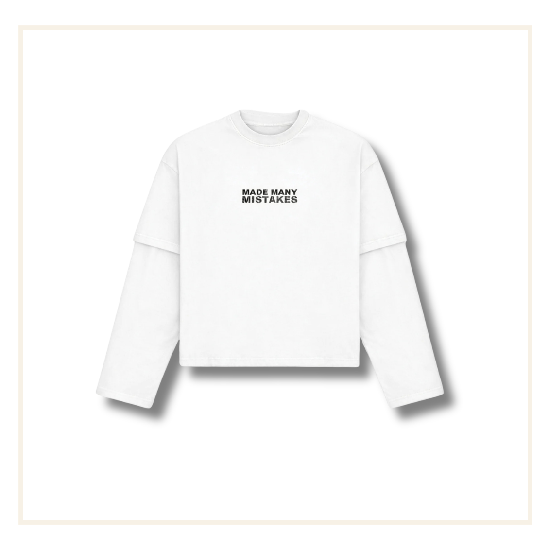 Bénir Made Many Mistakes L/S T-Shirt White