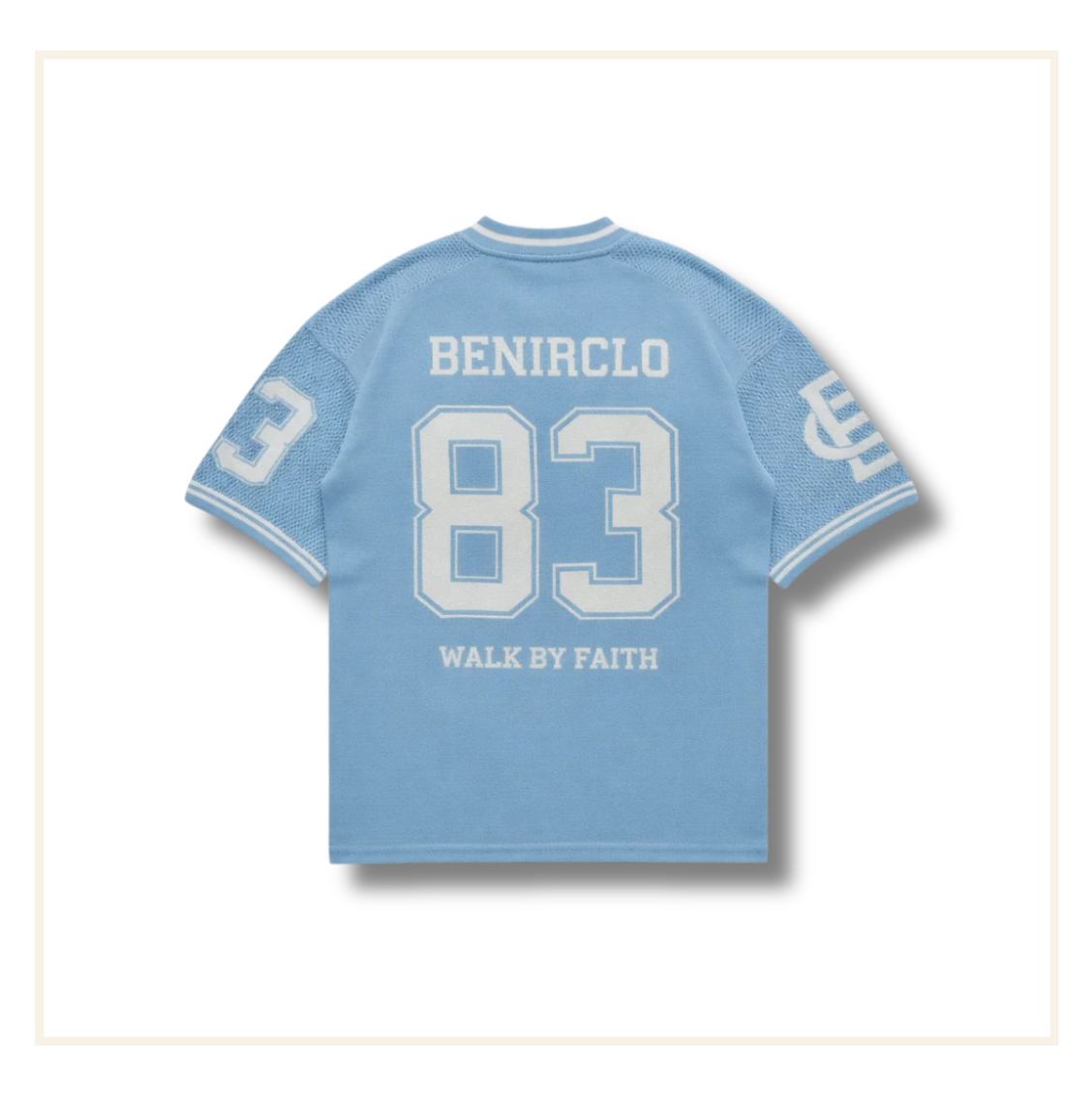 Bénir God’s Timing 83 Knit Jersey Top Light Blue