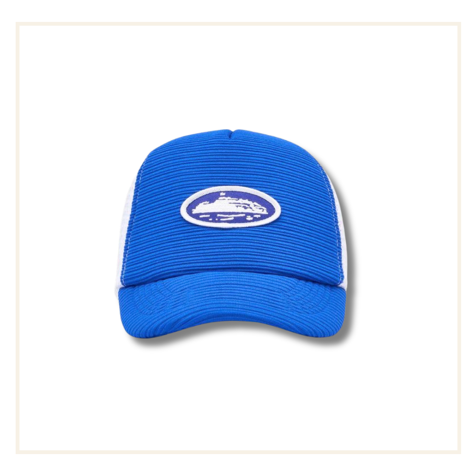 Corteiz Short Peak Trucker Royal Blue