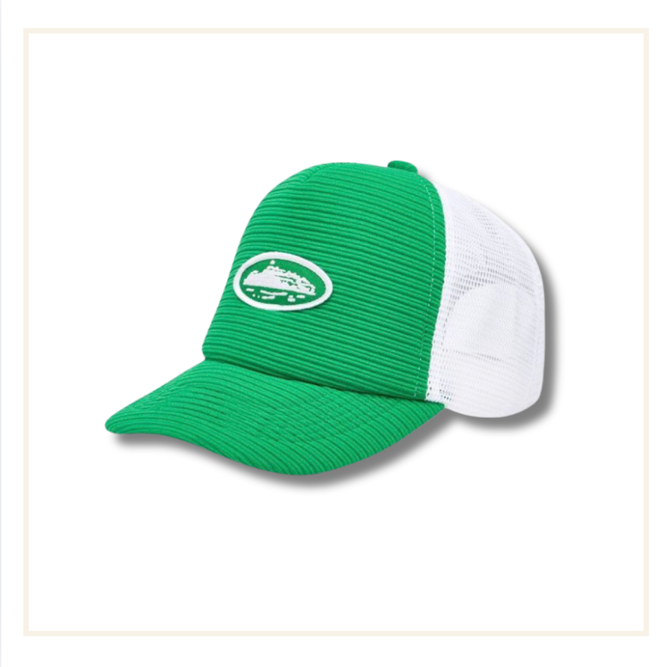 Corteiz Short Peak Trucker Green