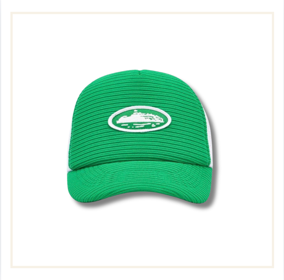 Corteiz Short Peak Trucker Green