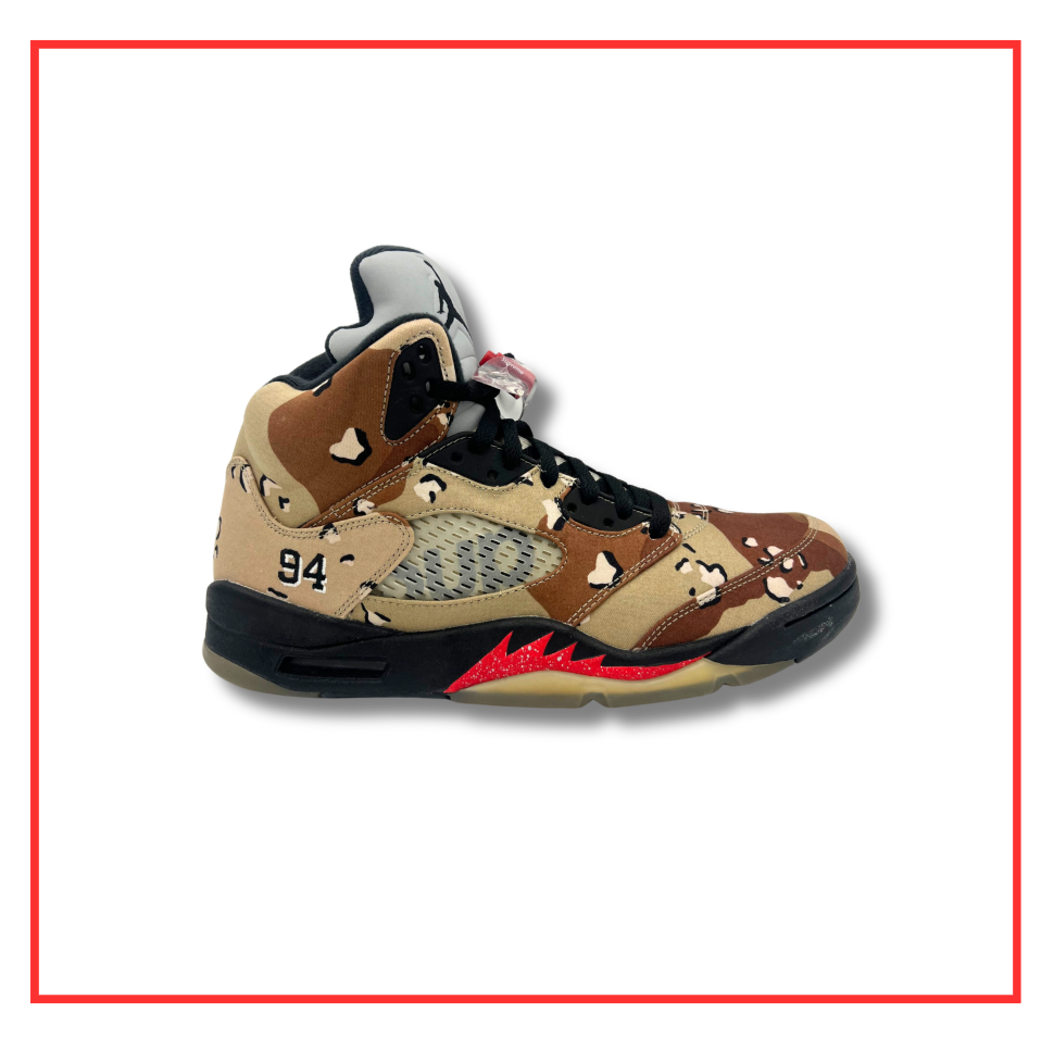 Air Jordan 5 Retro Supreme Desert Camo (Preloved) UK 9.5
