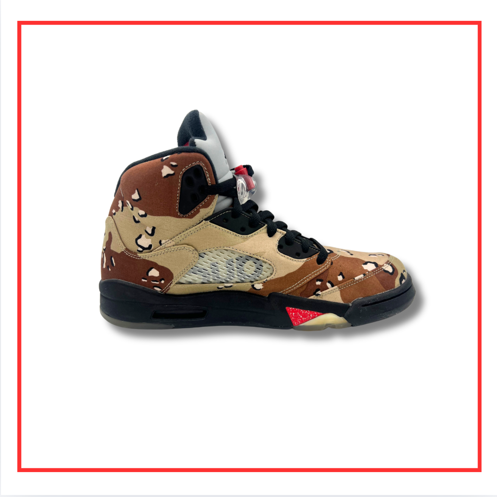 Air Jordan 5 Retro Supreme Desert Camo (Preloved) UK 9.5