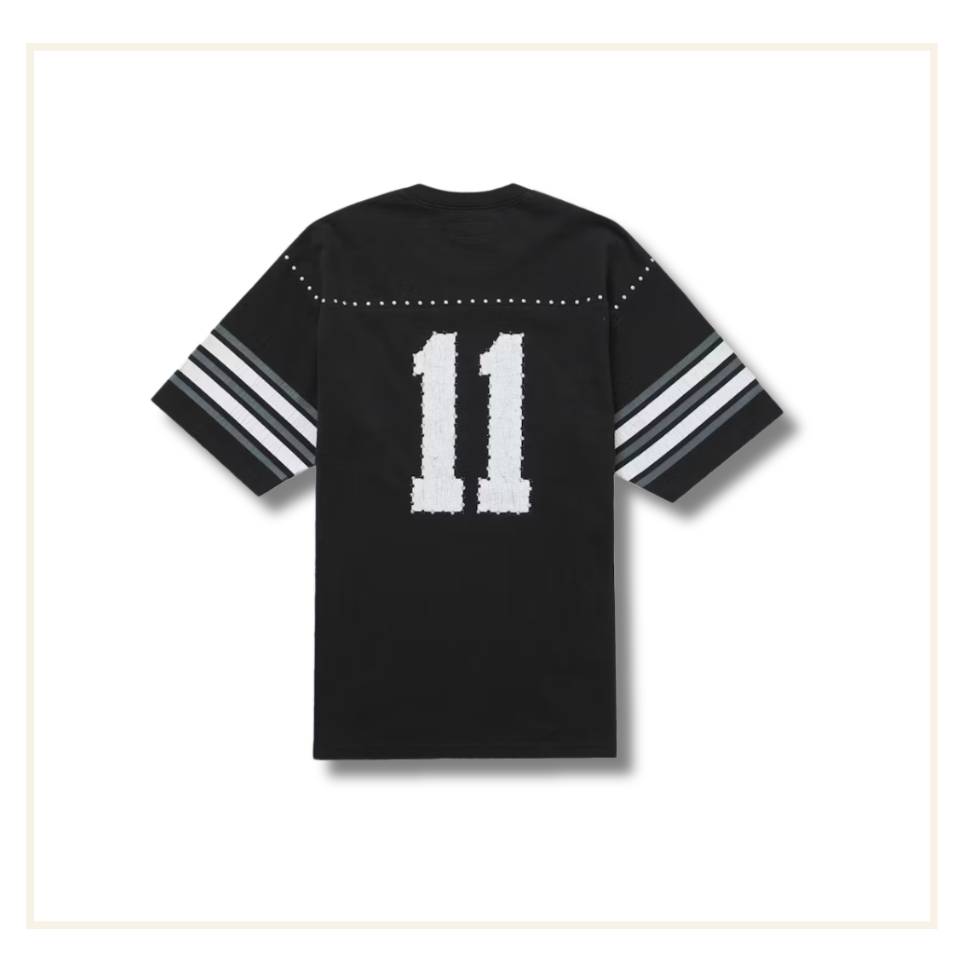 Supreme Studded Short Sleeve Football T-Shirt Black
