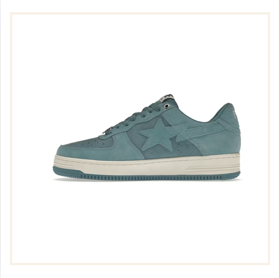 A Bathing Ape Bape Sta Blue Suede