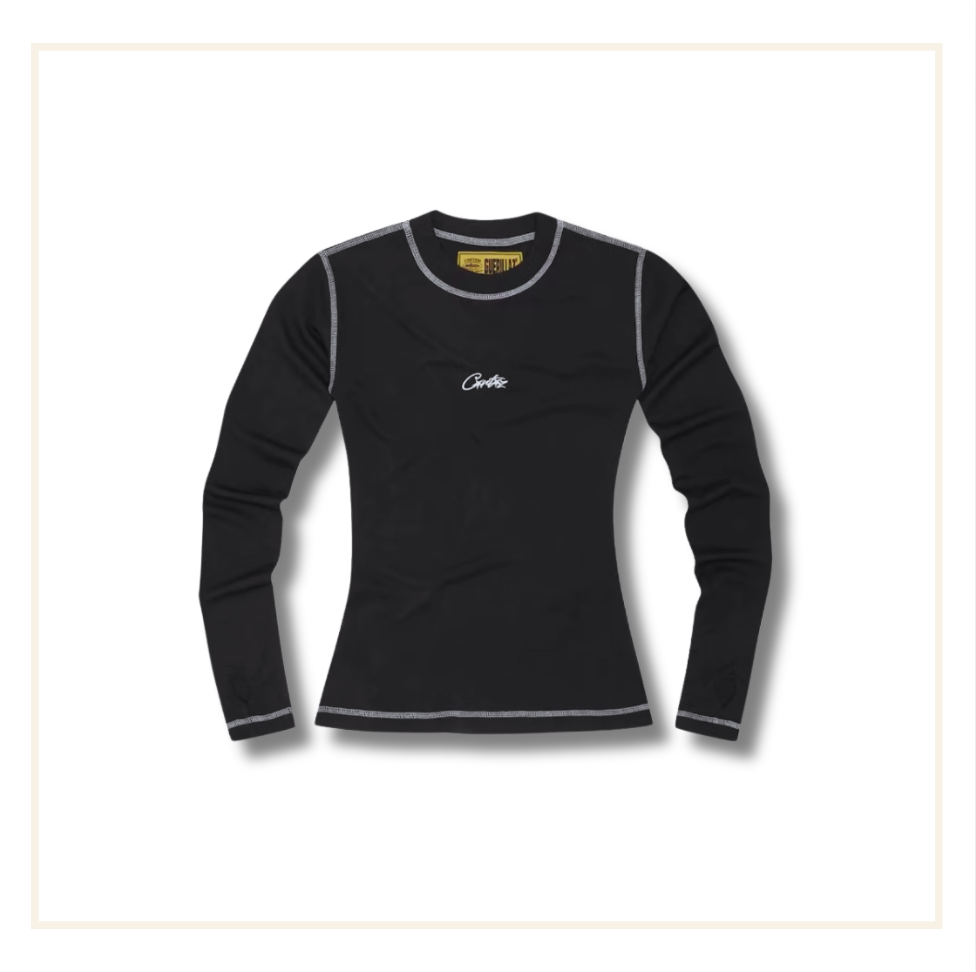 Corteiz Women’s Mesh Longsleeve Black
