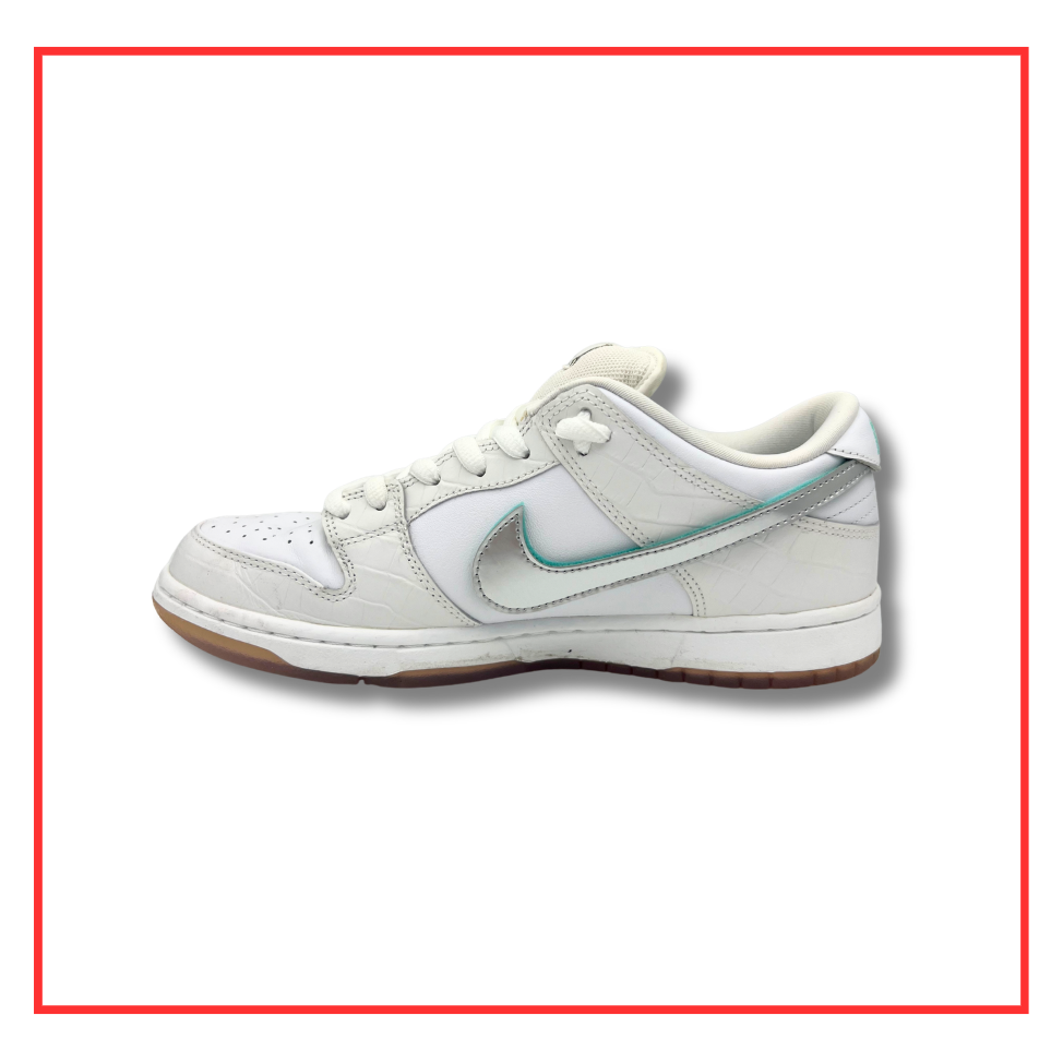 Nike SB Dunk Low Diamond Supply Co. White Diamond (Preloved) UK 9