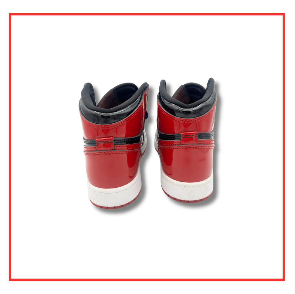 Air Jordan 1 Retro High OG Patent Bred (Preloved) UK 3 (GS)