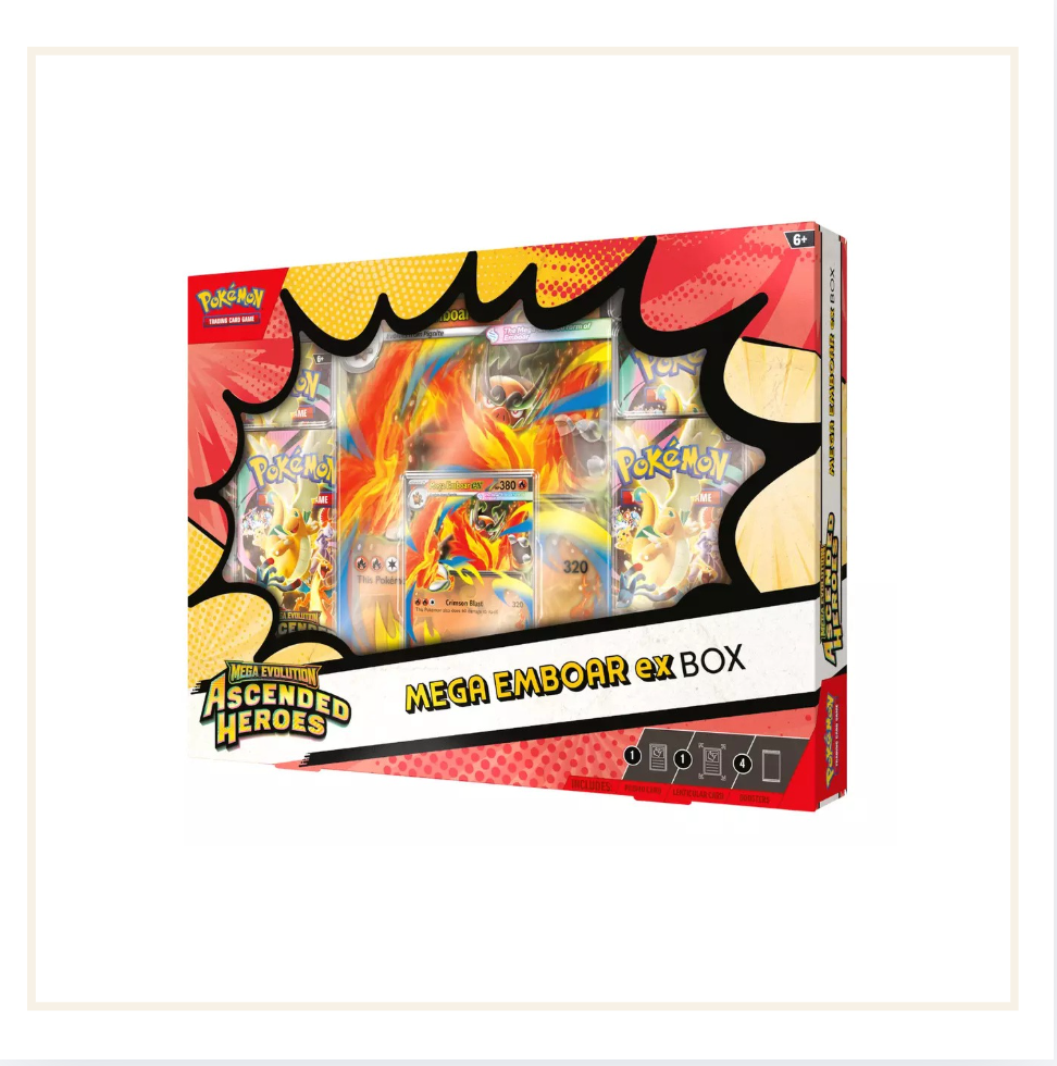 Pokémon Mega Evolution Ascended Heroes Mega Emboar Ex Box (2026)