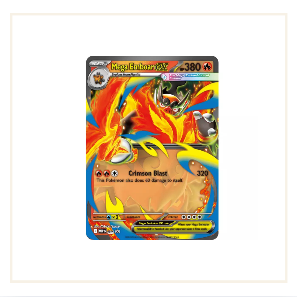 Pokémon Mega Evolution Ascended Heroes Mega Emboar Ex Box (2026)