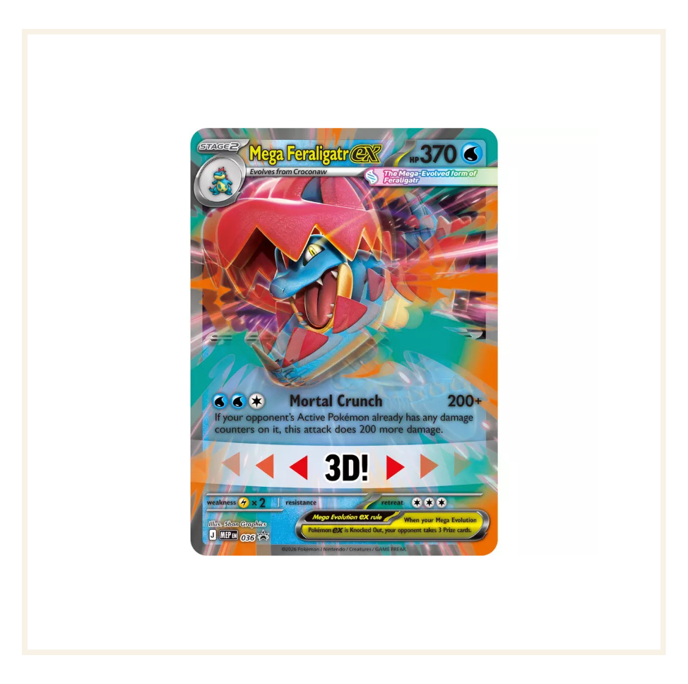 Pokémon Mega Evolution Ascended Heroes Mega Feraligatr Ex Box (2026)