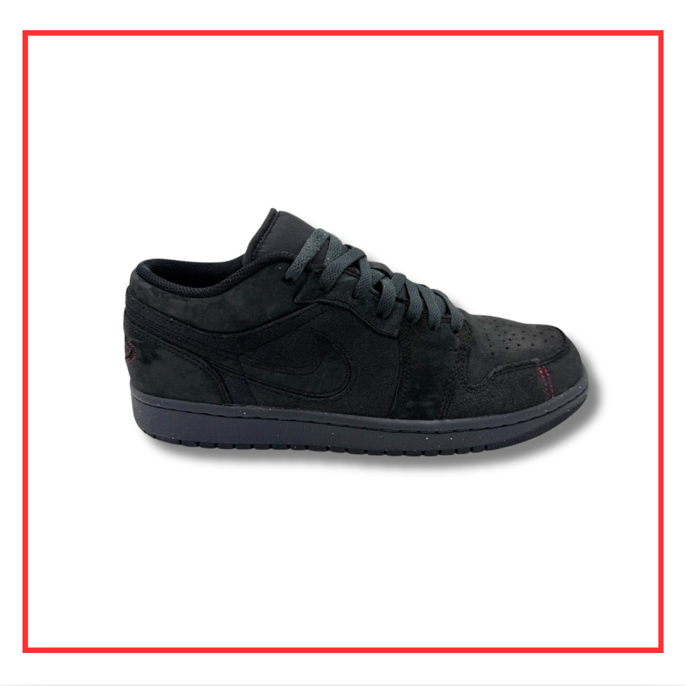 Air Jordan 1 Low SE Craft Dark Smoke Grey Varsity Red (Preloved) UK 9