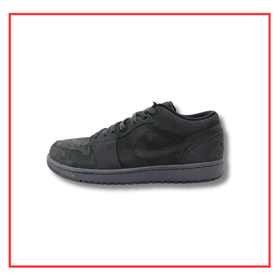 Air Jordan 1 Low SE Craft Dark Smoke Grey Varsity Red (Preloved) UK 9