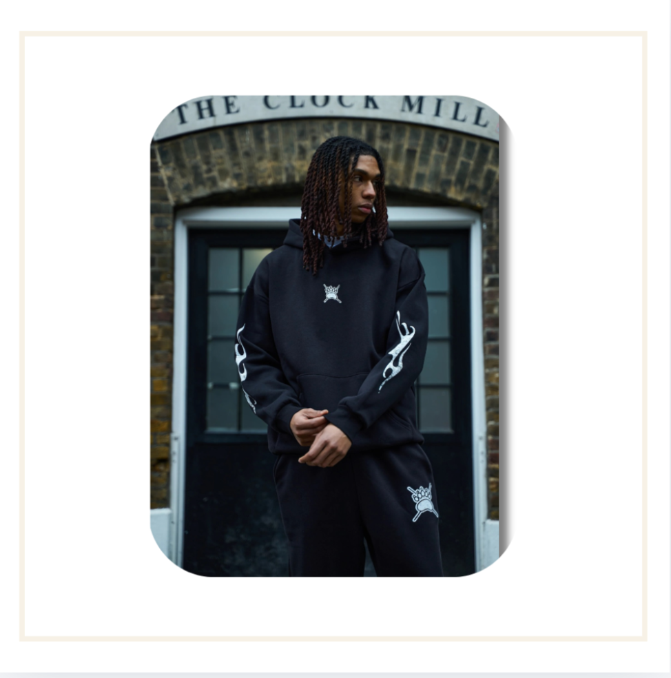 The Survival Couture Faded Black Hoodie