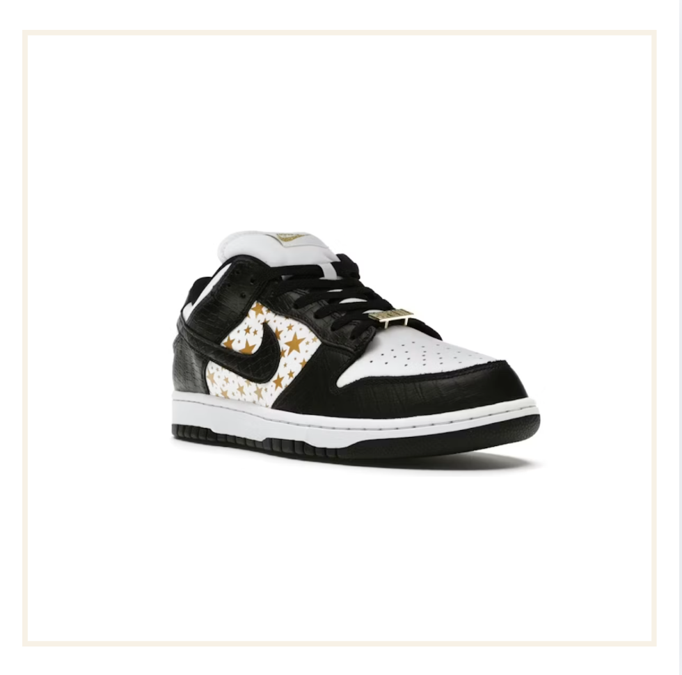 Nike x Supreme Dunk SB Low Stars Black (2021)
