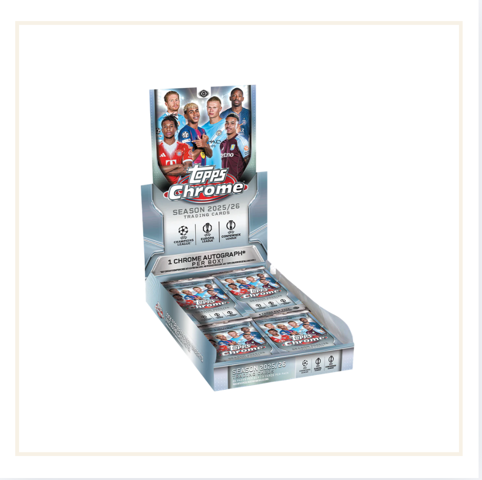 2025/26 Topps Chrome UEFA Club Competitions (One Pack)