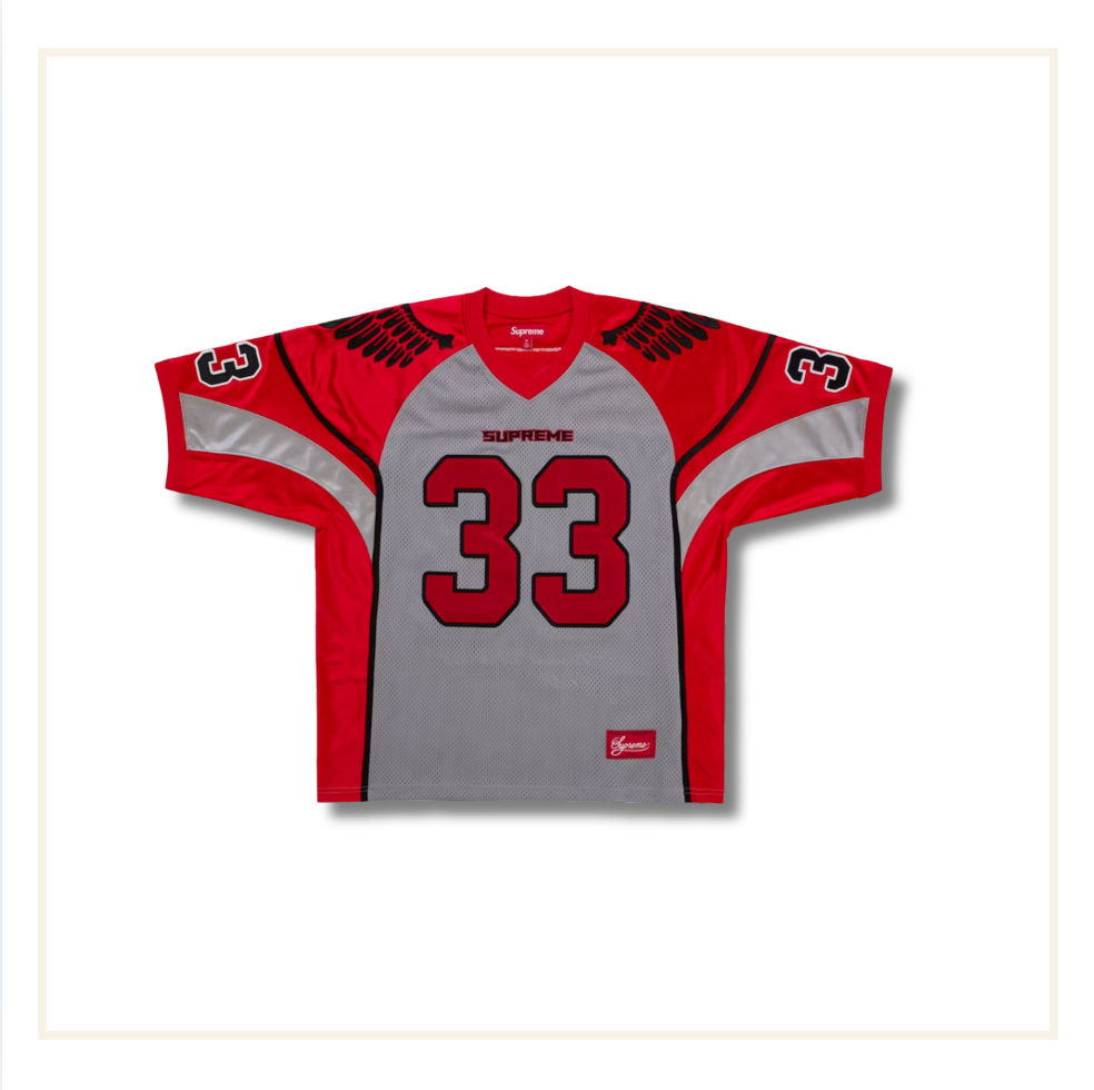 Supreme Wings Football Jersey Grey