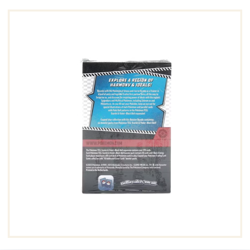 Pokémon Scarlet & Violet Black Bolt Booster Bundle (2025)