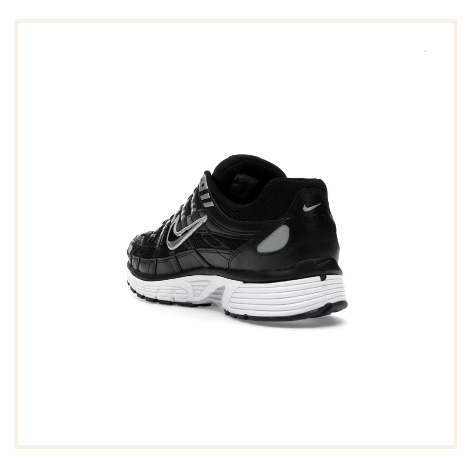 Nike P-6000 Black White Metallic Silver