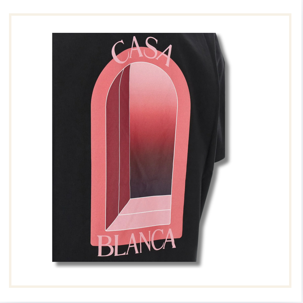 Casablanca Jersey Arches T-Shirt Black