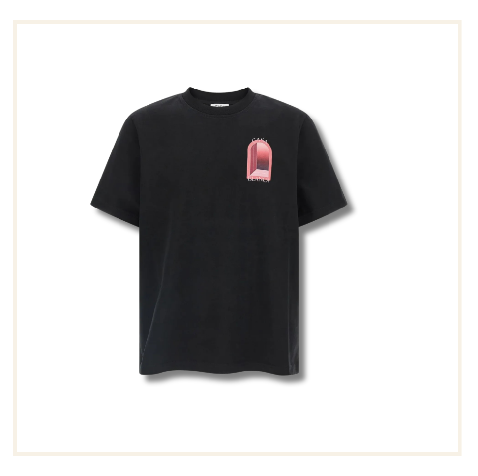Casablanca Jersey Arches T-Shirt Black