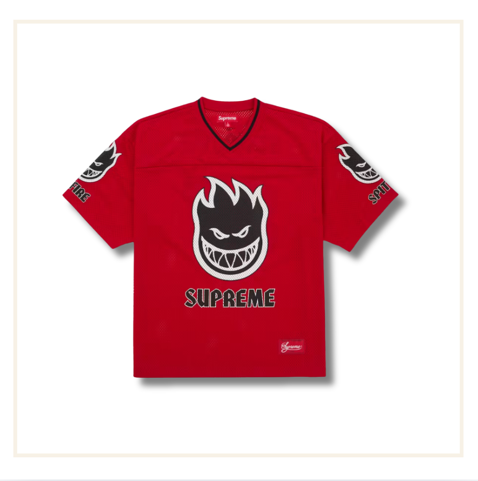 Supreme Spitfire Football Jersey Red