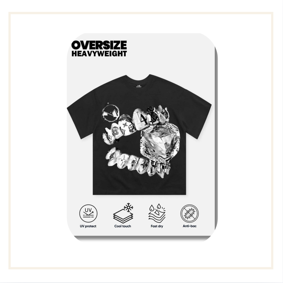 Noissey Liquid Chrome Monogram T-Shirt Black