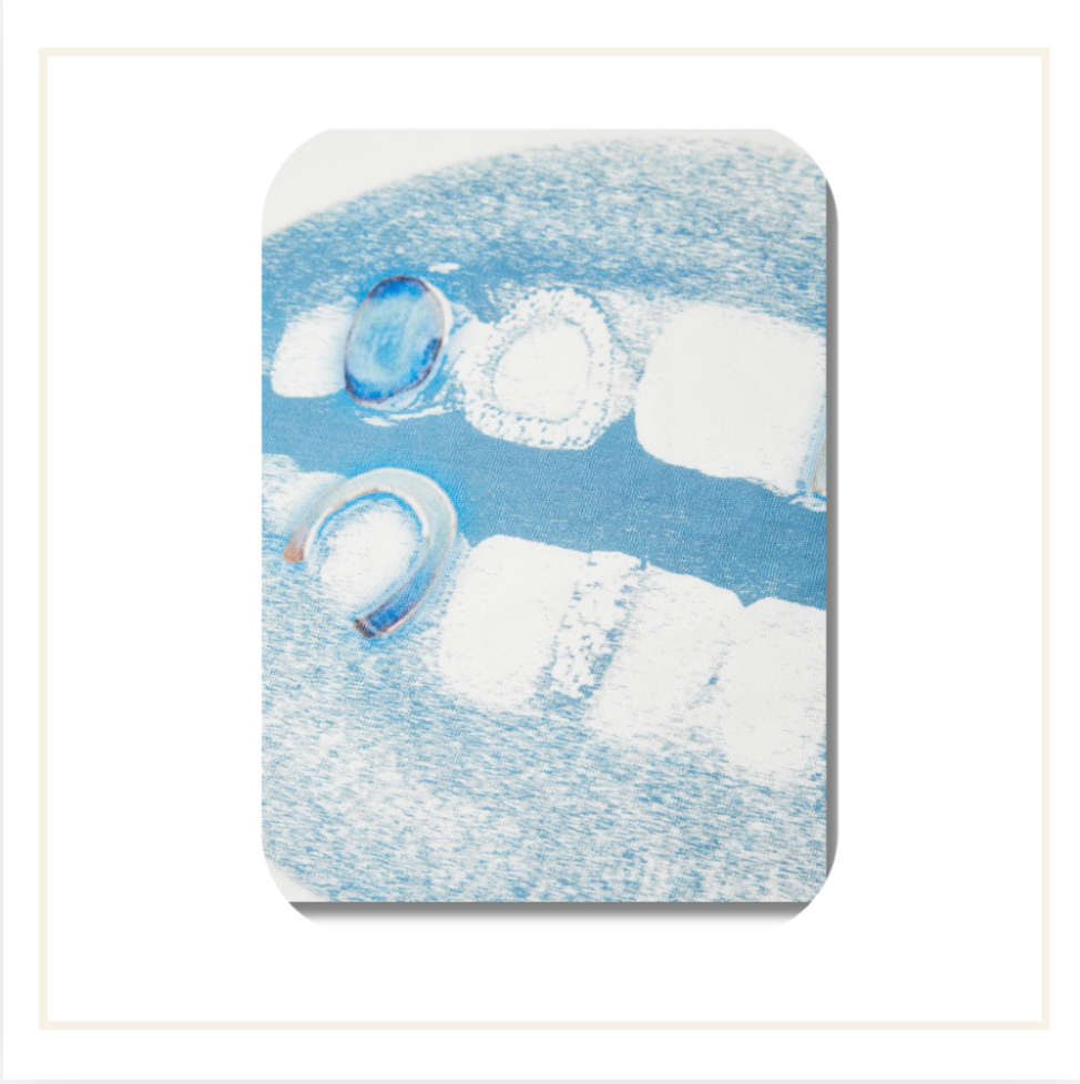 Noissey Blue Lips Grillz Tank Top White