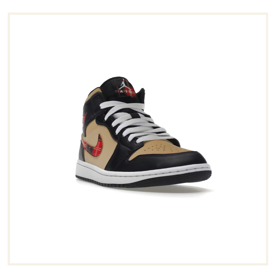 Air Jordan 1 Mid Tartan Swoosh