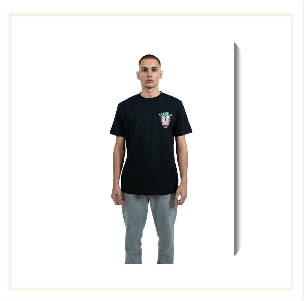 Carmelo Pace Running Club Track T-Shirt Black