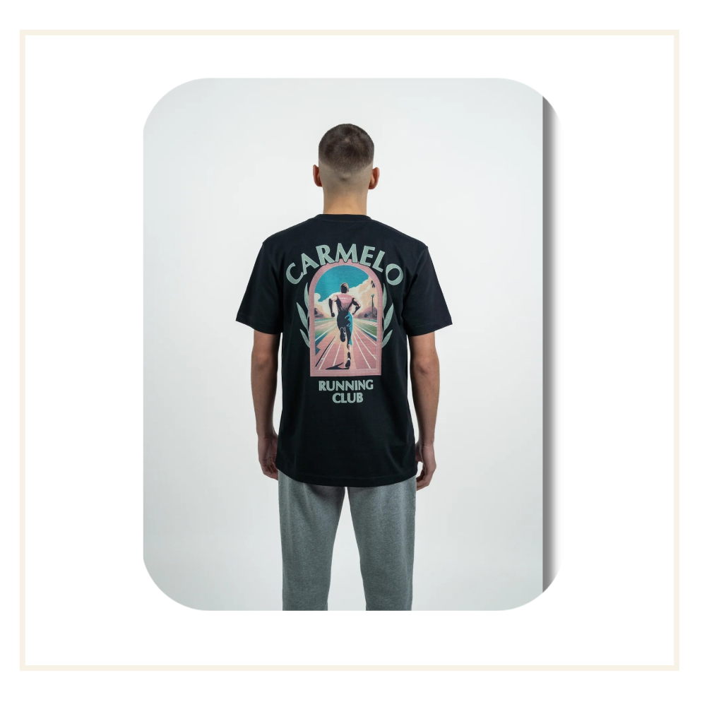 Carmelo Pace Running Club Track T-Shirt Black