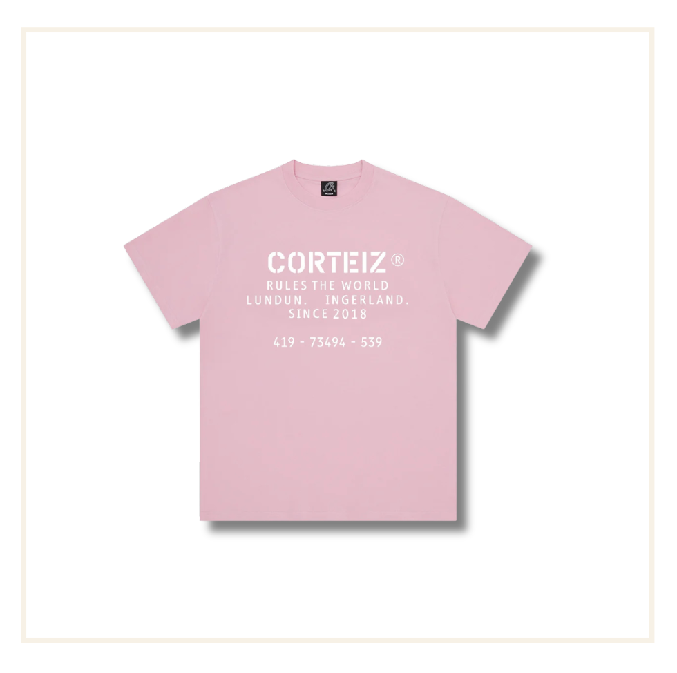 Corteiz OG Stencil Tee Pink