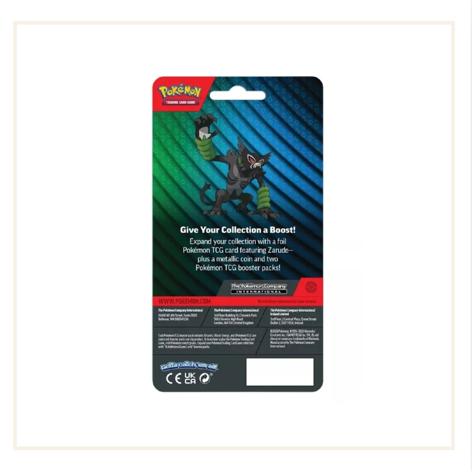 Pokémon Mega Evolution Zarude 2 Blister Pack