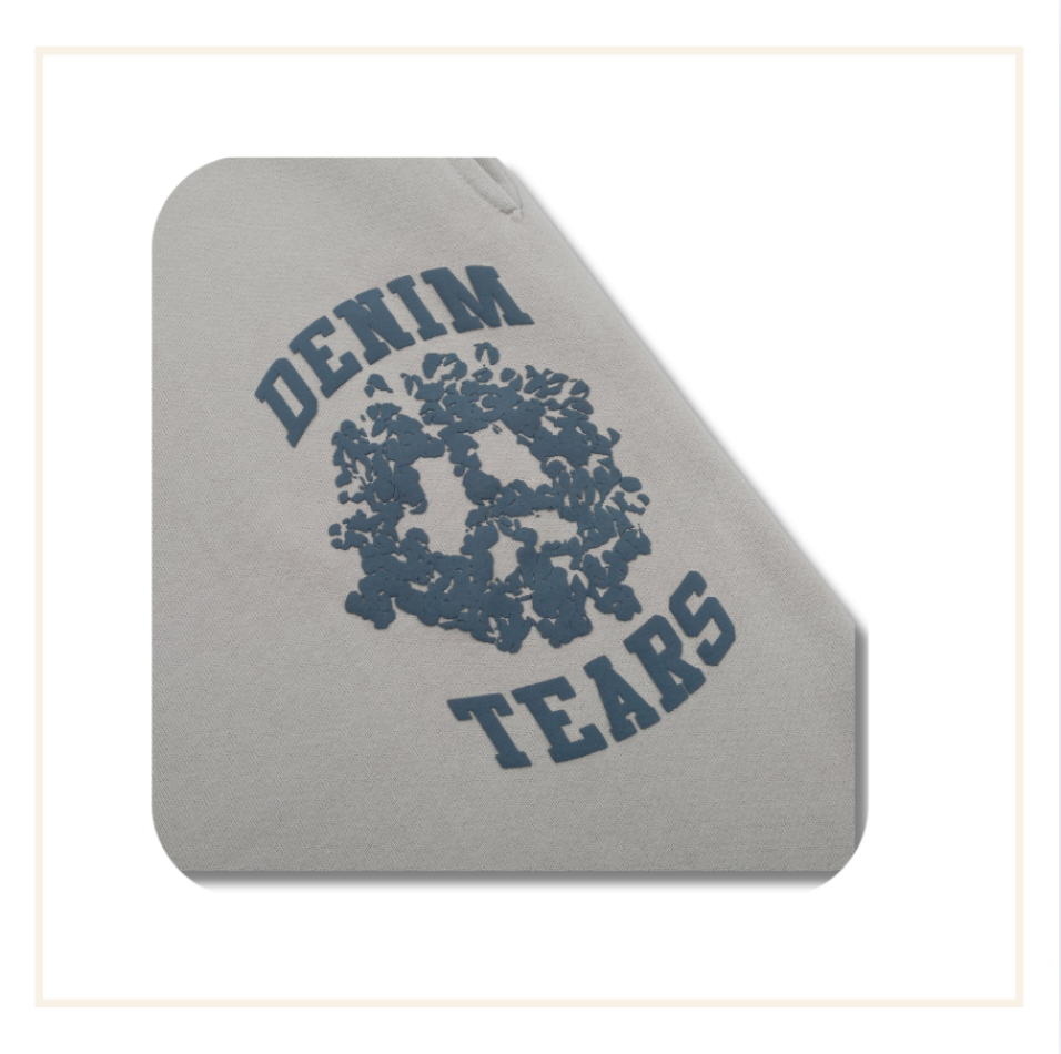 Denim Tears University Sweatpants Grey Blue