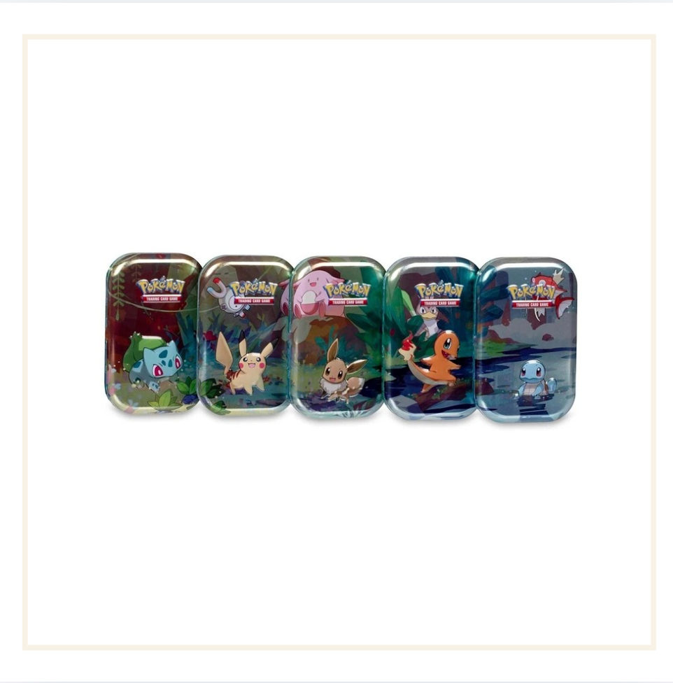 Pokémon Mega Evolution Kanto Friends Mini Tin (Artwork May Vary)